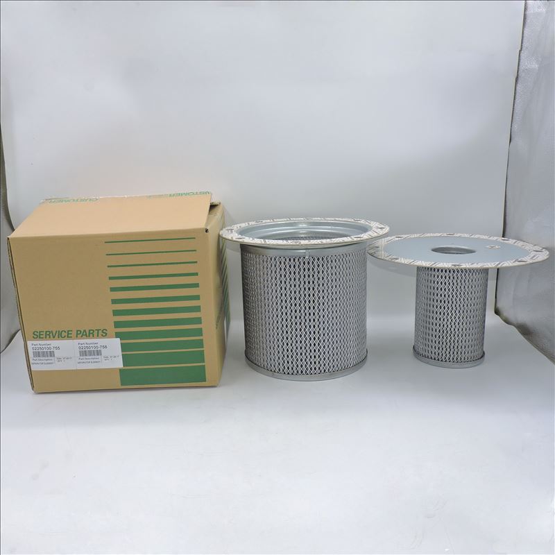 Separador de aceite de aire 02250100-756 0220100-755  