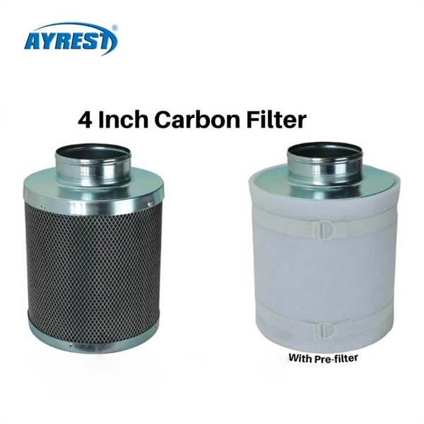 Filtro de carbón de 4 pulgadas