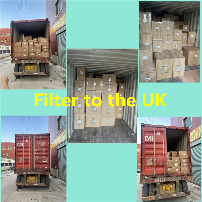 Carga de filtros al Reino Unido