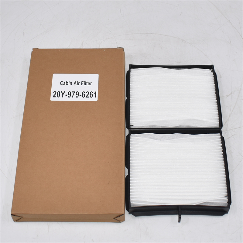 Filtro de panel de aire de cabina 20Y-979-6261 P500268