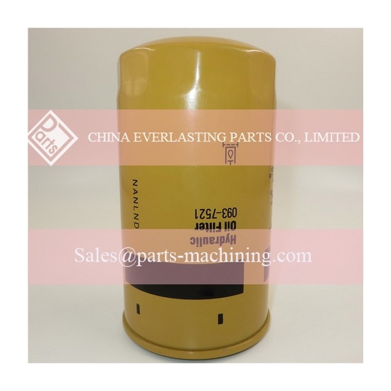 filtro hidráulico de excavadora 093-7521 para oruga