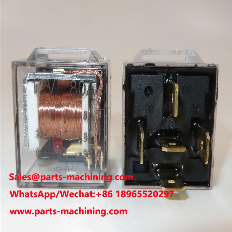relé automotriz general 12V 24A 80A 5 pines con lámpara
