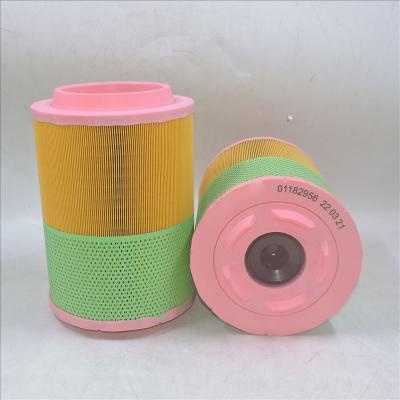 Filtro de aire del compresor de tornillo ATLAS COPCO 01182956 A-6711 K36A076
