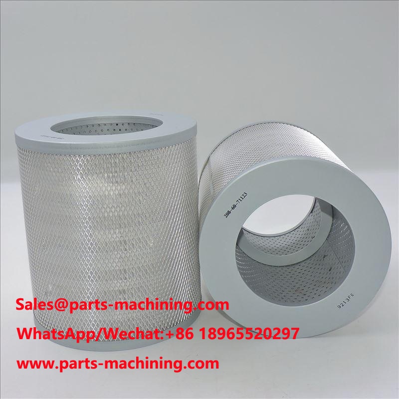 Filtro hidráulico 208-60-71123 P502443 HF35374 para excavadoras KOMATSU
