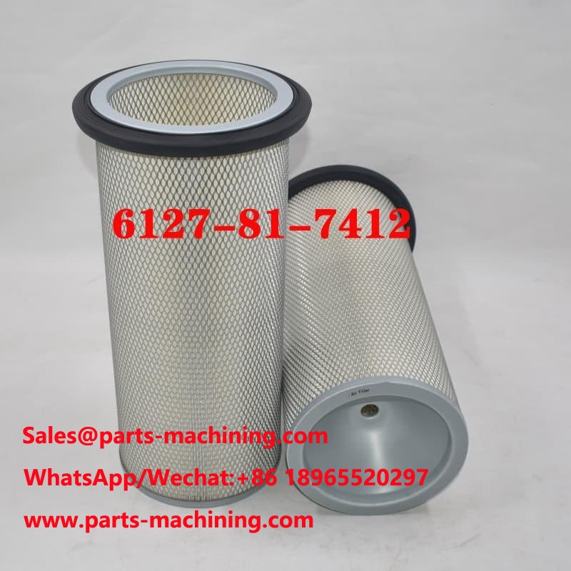 Filtro de aire 6127-81-7412 para cargadora de ruedas